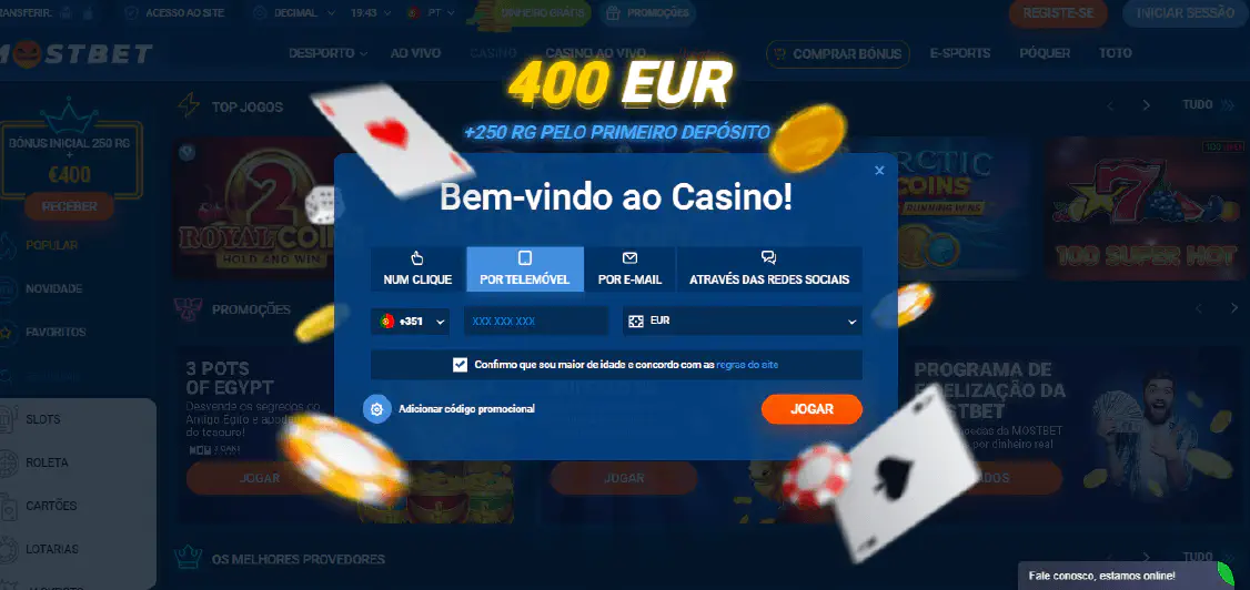 Mostbet Registro telemóvel